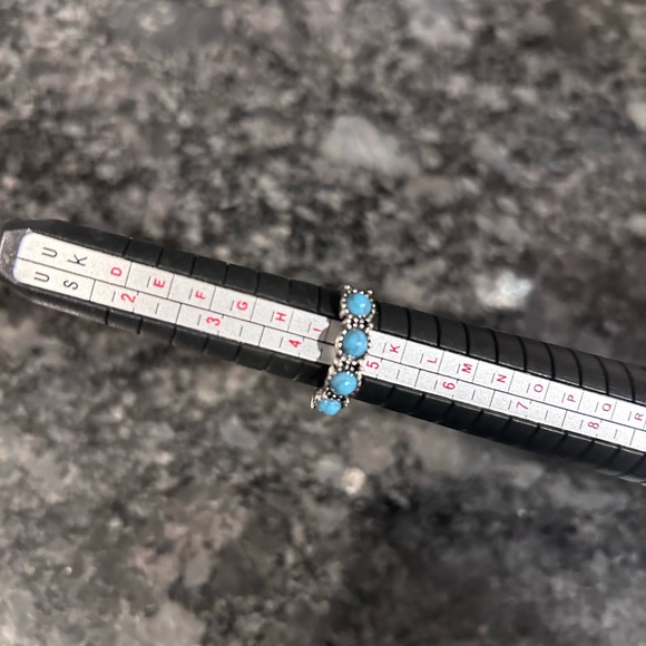 Vintage Style Silver & Turquoise Rings. - Picture 3 of 9